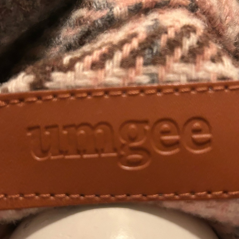 Umgee Pink and Brown Patterned Coat (polyester)